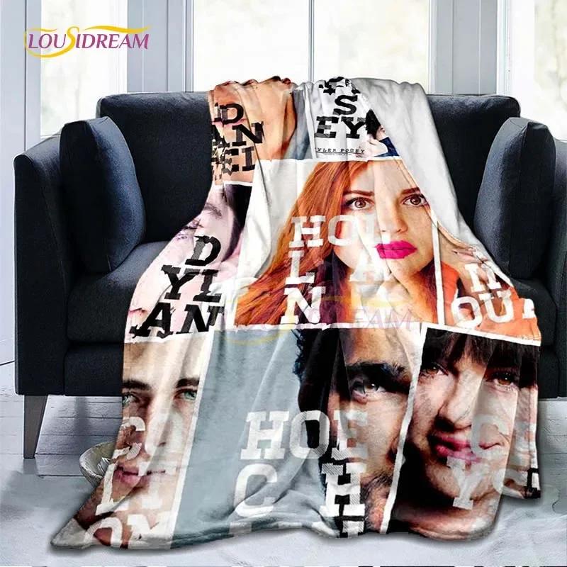 Teen Wolf Throw Blanket Cover Flannel Blankets for Beds Sofas Warm Bed Sheet Soft Bedding Bedroom Decor Fans Gift