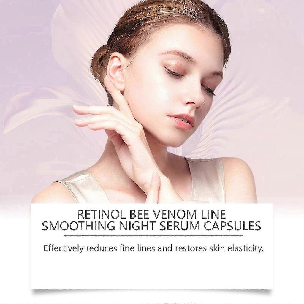 Hoygi Retinol Bee Venom Facial Capsules Gently Moisturize The Facial Skin, Firm And Improve Skin Texture, Hydrating Capsules