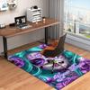 1PC Custom Name Sugar Skull Artwork Theme Floor Mat Ideal for Living Room, Game Rooms, Office, Bedroom, Office Floor Mat , Floor Mats for Home