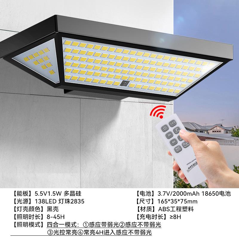 Solar Wandleuchte, Wasserdichte Garten-Stufenleuchte für den Außenbereich, Regenfest für den Außenbereich, Waschwandleuchte, Hofdekoration Landschaft