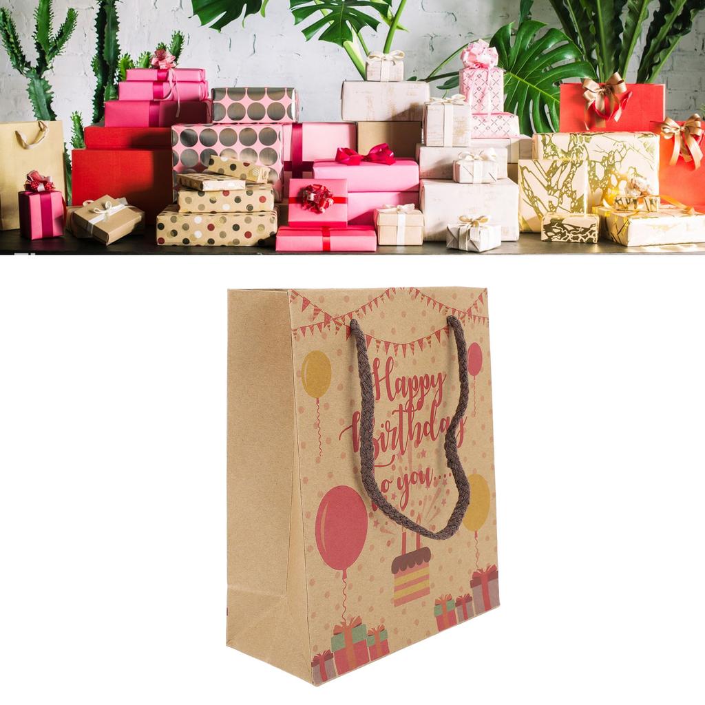 12pcs Birthday Gift Bags Cute Large Capacity Party Favor Bags Gift Favor Bags with Handle for Kids Girls