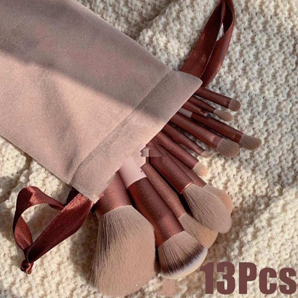 

1SET Professional Makeup Brush Set Super Soft 13pcs 13PCS синій