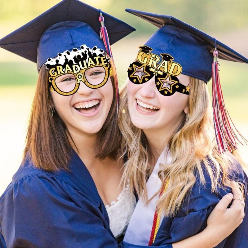 8Pcs Graduation Eyeglasses 2026,Graduation Glasses 2026 Graduation Decorations Class of 2026 Graduation Photo Booth Prop