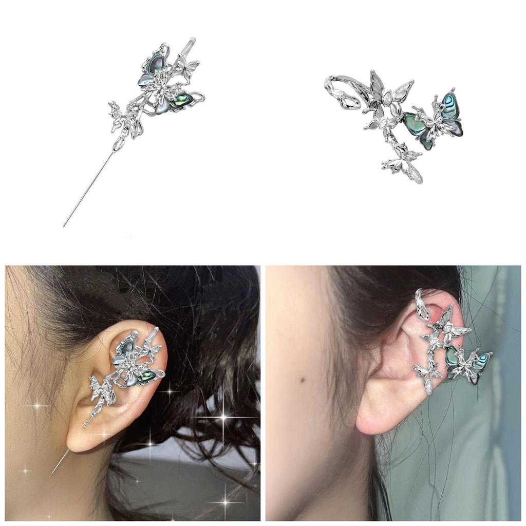 Elegant Butterfly Studs Earrings With Stylish Rhinestones for Fashionable Women Seek Unique Styles and Comfortable Wear