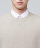 MUSINSA STANDARD Lambswool Crew Neck Knit Vest [Mushroom]