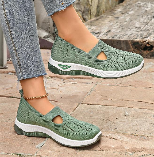 Modische Damen-Sneaker Atmungsaktive Walking-Schuhe Frühling Herbst Freizeitschuhe Outdoor Flache Schuhe