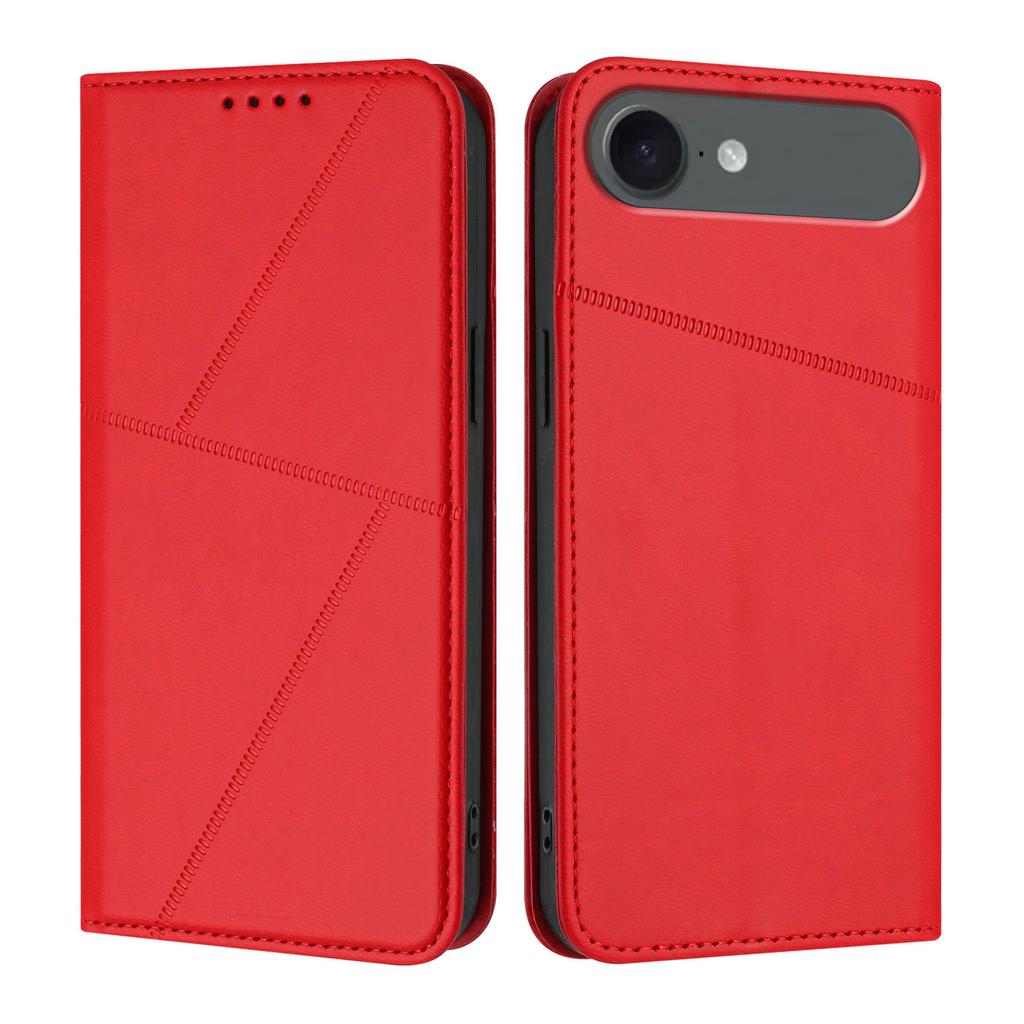 For iPhone 17 Air Wallet Case Magnetic Closure Leather Flip Phone Cover with Stand