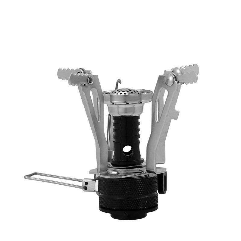 

Portable Camping Stoves Small Backpacking Stove with Piezo Ignition Stable Wind-Resistance for Outdoor Camping Hiking Cooking чёрный