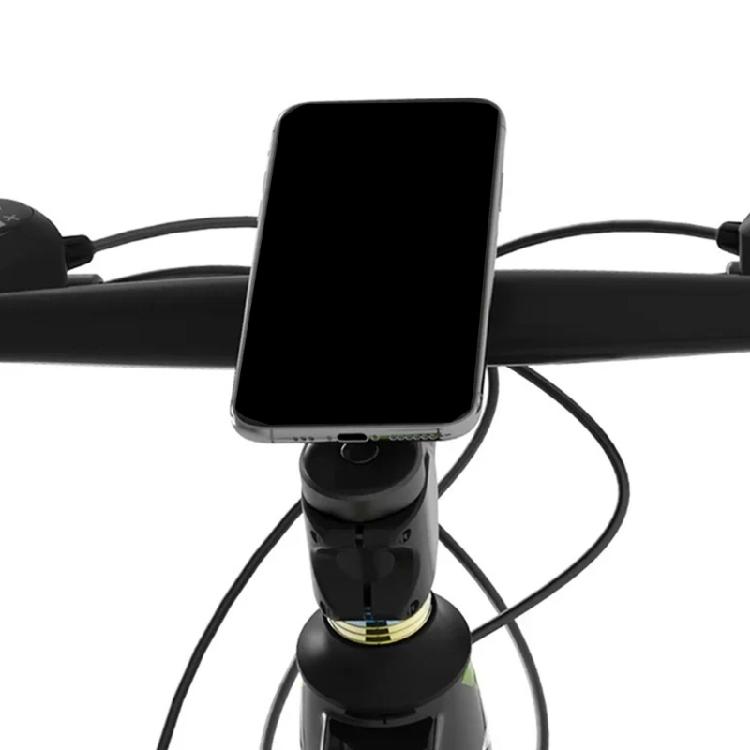 City Travel Bike Computer Mount Holder with Action Camera Support, Fixed View Access for Daily Commute Use Miles