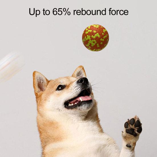 Yousheng Dog Ball Toy High Elastic Bite Resistant Anxiety Relief with Unique 3D Protrusions for Aggressive Chewers Interactive Pet Supplies