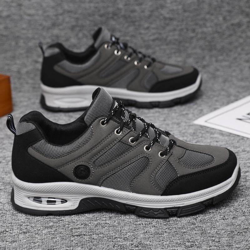 New men's platform heightening shoes mesh breathable mountaineering shoes trendy versatile casual shoes foreign trade trendy shoes