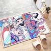 Custom KPop Demon Hunters Mat Personalized Name, Polyester Washable Indoor Entryway Rug, Gift for Christmas, Easter, Thanksgiving Day