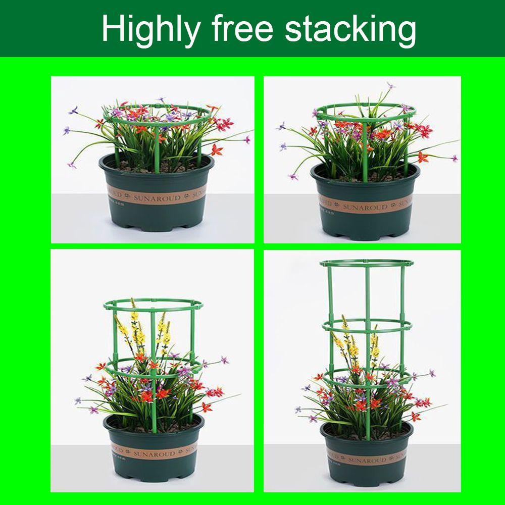 3 Sady Půlkruhových Podpěrných Kůlů pro Rostliny Odnímatelná Upevňovací Tyč pro Bonsaje Odolná Tyč pro Popínavé Rostliny