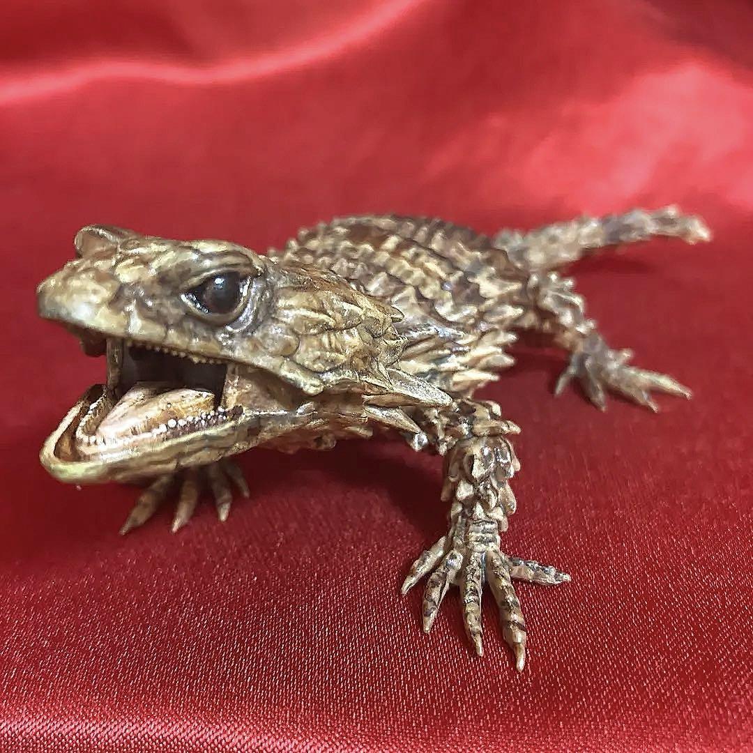 

[USED] Armadillo Lizard Repainted Pillbug 07 Gashapon Bandai Living Creatures Encyclopedia