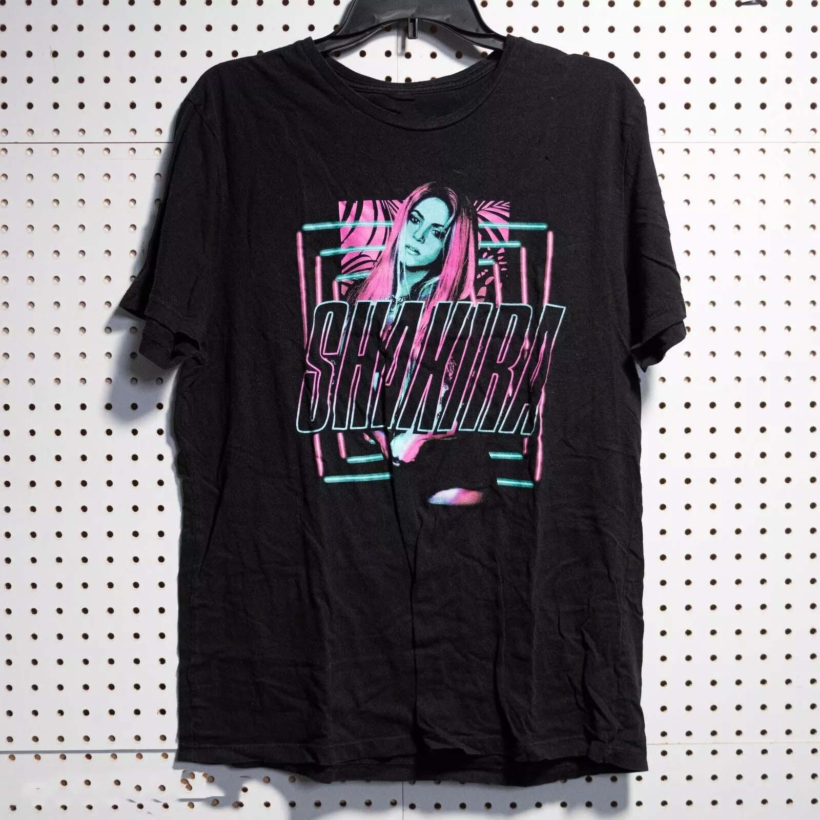 Merry Christmas Shakira Full Size Cotton Black Shirt S