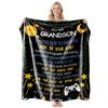 Soft Fleece Blanket With Customizable Gift Text Print Sofa Nap Or Air Conditioning Use