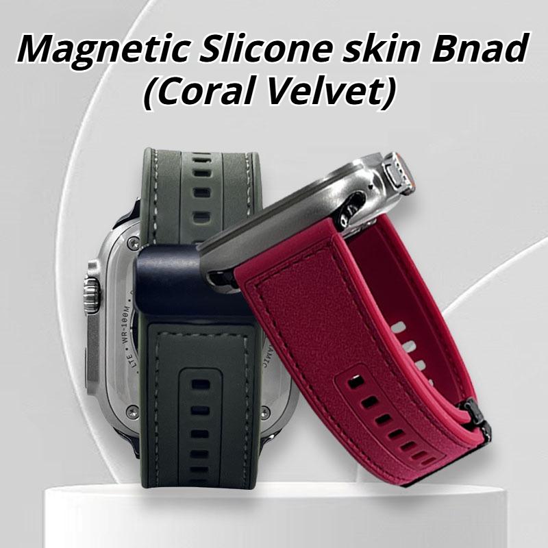 Leather Loop Strap For Apple Watch Ultra Band 49mm 46mm 45mm 41mm 42mm 38mm Silicone Bracelet for IWatch Series11 10 9 8 7 3 4 5 6 Se 40mm