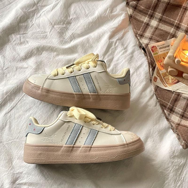 

Чжао Лусы, оригинальный школьный стиль, модные, маленькие белые туфли для женской весны, универсальные, ретро, на платформе, повседневные спортивные туфли 40