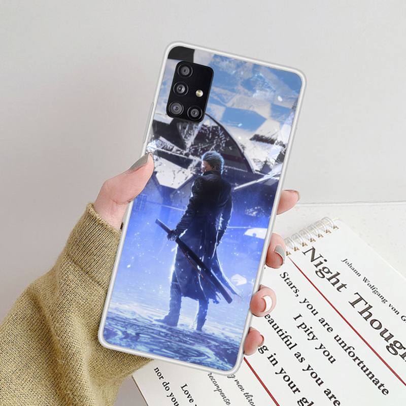 Cool Devil Game Phone Case For Samsung Galaxy S9 S10 Plus S10E S20FE A71 A51 A21S Clear Silicone Transparent Phone Cover