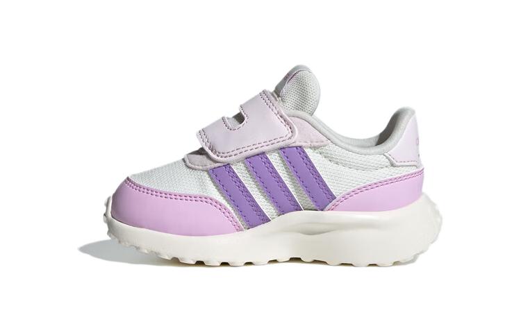 Adidas Neo Run 70S Нескользящие Устойчивые к истиранию Низкие Детские Кроссовки Бело-Розовые Для Младенцев и Малышей ID1155 26