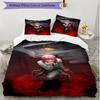 3pcs Duvet Cover Set (1*Duvet Cover + 2*Pillowcase, Without Core), Makima Chainsaw Man Print Soft All‑Season Bedding Set, Home Bedroom Decor Gift