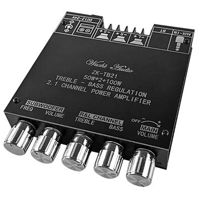 2.1 Channel BT Audio Amplifier Module AUX BT5.0 Audio Input Subwoofer   Left and Right Channel