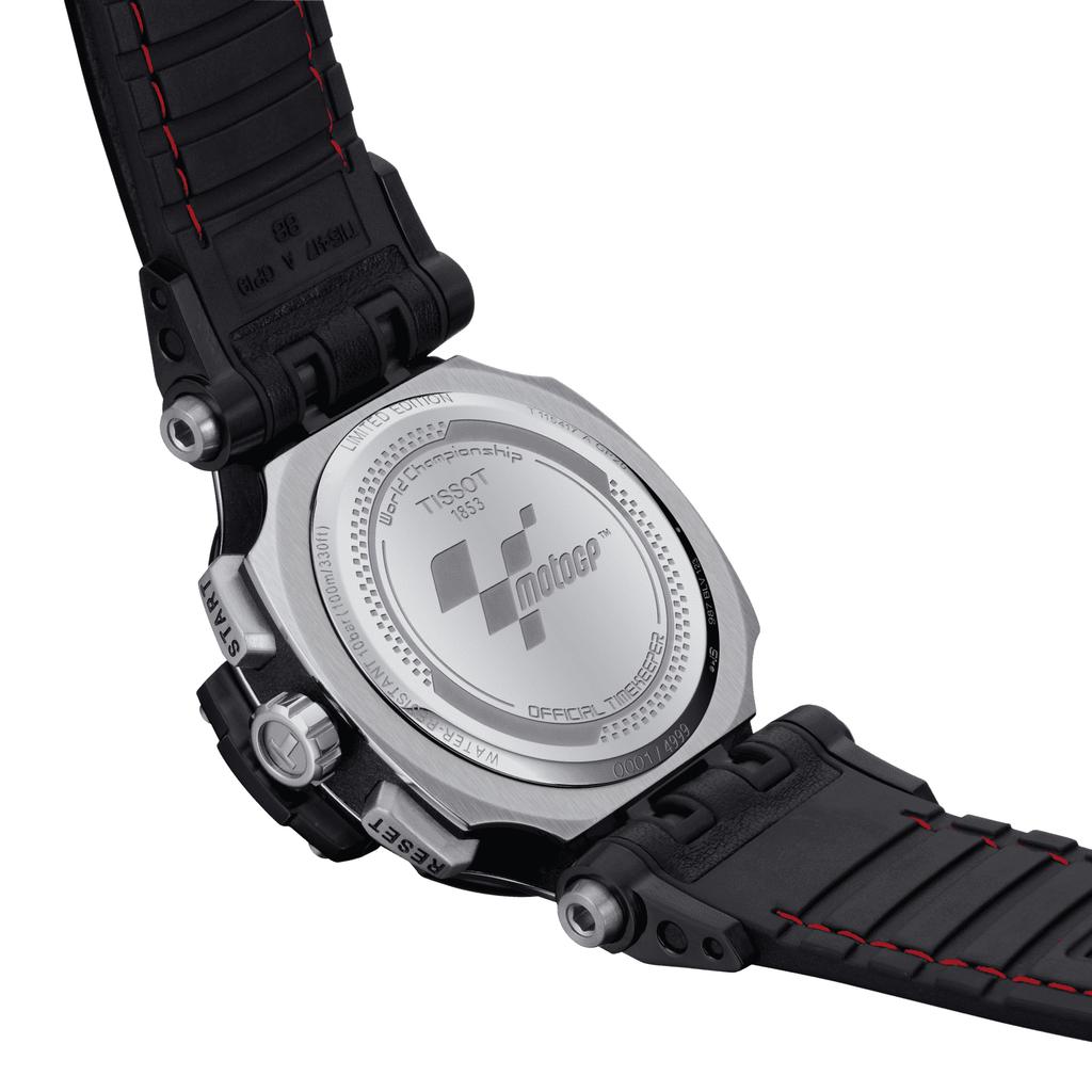 Tissot Lederarmband schwarzes Zifferblatt Herren Modeuhr T115.417.27.051.01