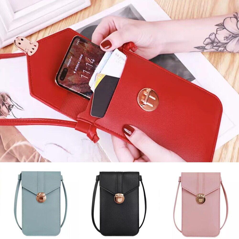 Touch Screen Slim Mobile Phone Bag Functional Cell Phone Purse  Women Female
