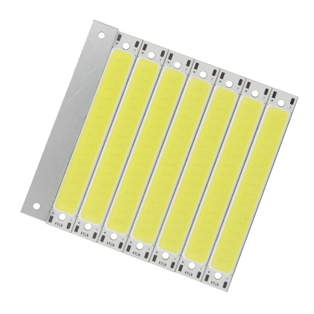 3V 3.7V DC 60mm 8mm LED COB Strip 1W 3W Warm Cold White Blue Red COB LED Light Source for DIY Bicycle Work Lamp KTY