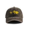 Fishbone Baseball Cap Summer Distressed Dad Hats Men Outdoor Fishing Skeleton Fish Bone Caps