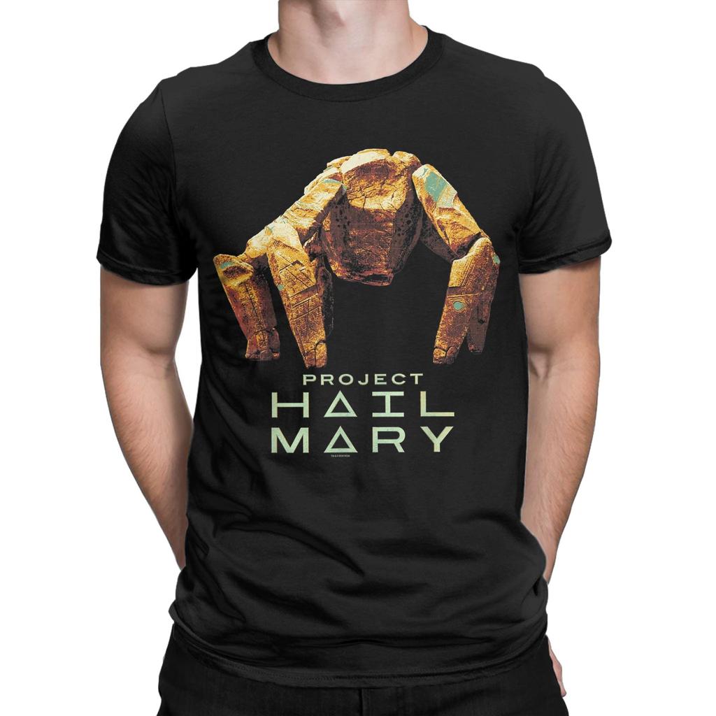 Project Hail Mary for Unisex Women T Shirt  Vintage Tee Shirt Short Sleeve Crewneck TShirts 100 Cotton Plus Size Clothing