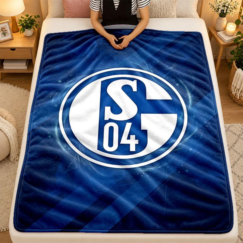 Flannel BlanketSchalke 04 Warm Soft Throw Blanket for Indoor Sofa Bed Living Room Use