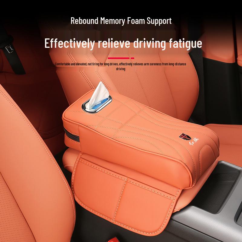 Universal Center Console Riser Pad Storage for Hongqi HS7 PHEV/H5 HQ9 All Models (Four-Season Use)