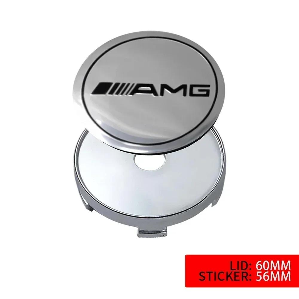 

Car Sticker 4X 60MM Car Styling Wheel Center Covers Hub Caps Replacement For Mercedes Benz AMG W203 W204 W205 W209 W210 W211 W21