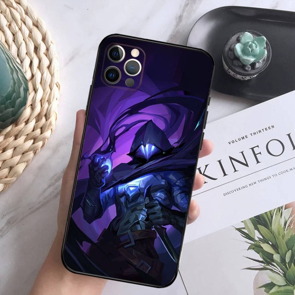 

Чехол для телефона Omen V-Valorant для iPhone 16,15,14,13,12 Mini 11 Pro XR,X,XS,MAX 7,8 Plus Мягкий силиконовый чехол Черный iPhone15