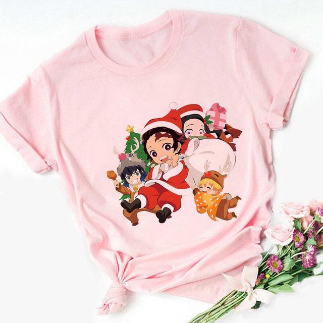 Nezuko Kamado Kimetsu No Yaiba Imprimare Roz Tricouri copii Copii Bebeluși Drăguț Harajuku Kawaii Haine Băiat Fată Topuri Cadou, Drop Ship