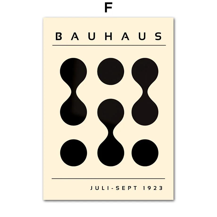 Bauhaus Lines Geometry Stripe Nordic Gallery Minimalist Wall Art Print Canvas Painting Poster for Living Room Modern Home Decor