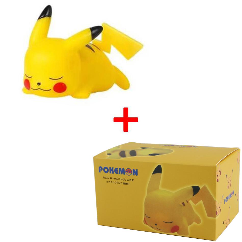 Pikachu Gengar Night Light Cute Anime Soft Light Bedroom Bedside LED Light Vinyl Desk Decoration Christmas Children's Toy High Quality Gift