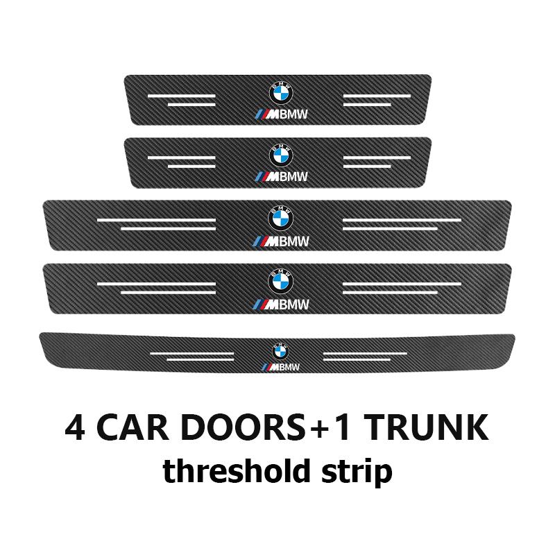 PEXW2 Car Door Carbon Fiber Sill Anti Scratch Protection Strip For BMW M Performance E36 E46 E60 E90 E91 E92 E93 F30 F20