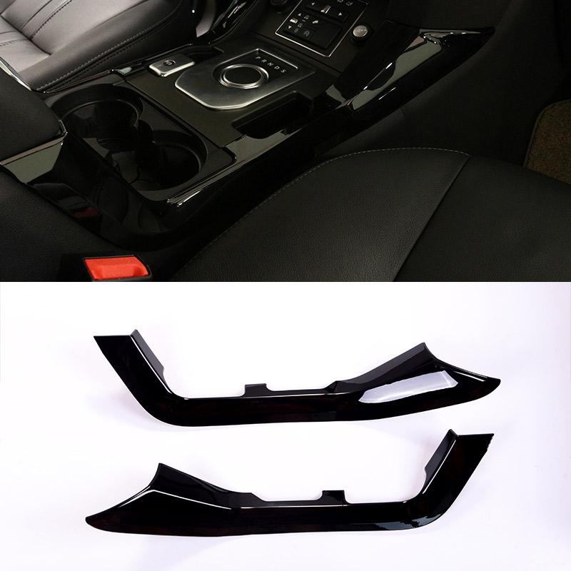 Pour Land Rover Discovery 4 2010-2016 ABS Noir Kit Intérieur Tableau de Bord Console Panneau de Changement de Vitesse Décoration Couverture Garniture Autocollants