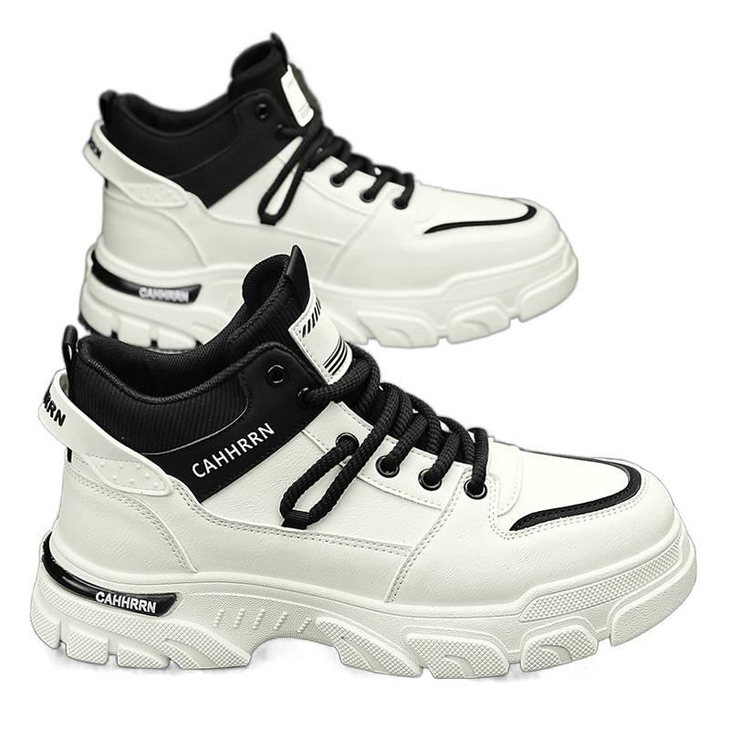 High-top New Autumn British Martin Boots Sports and Leisure Trendy Shoes Winter Velvet Cotton Shoes