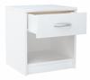 Nightstand, Bedside Table, 1S, White, Chest Of Drawers, Shelf