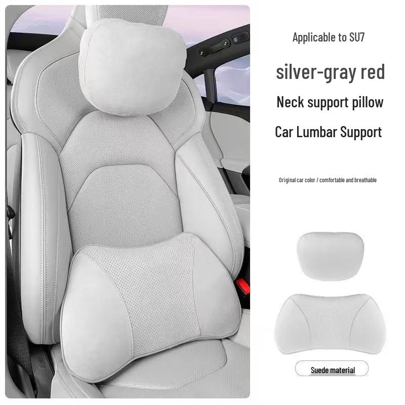Xiaomi SU7 Headrest & Lumbar Support Pillow for Car Seats
