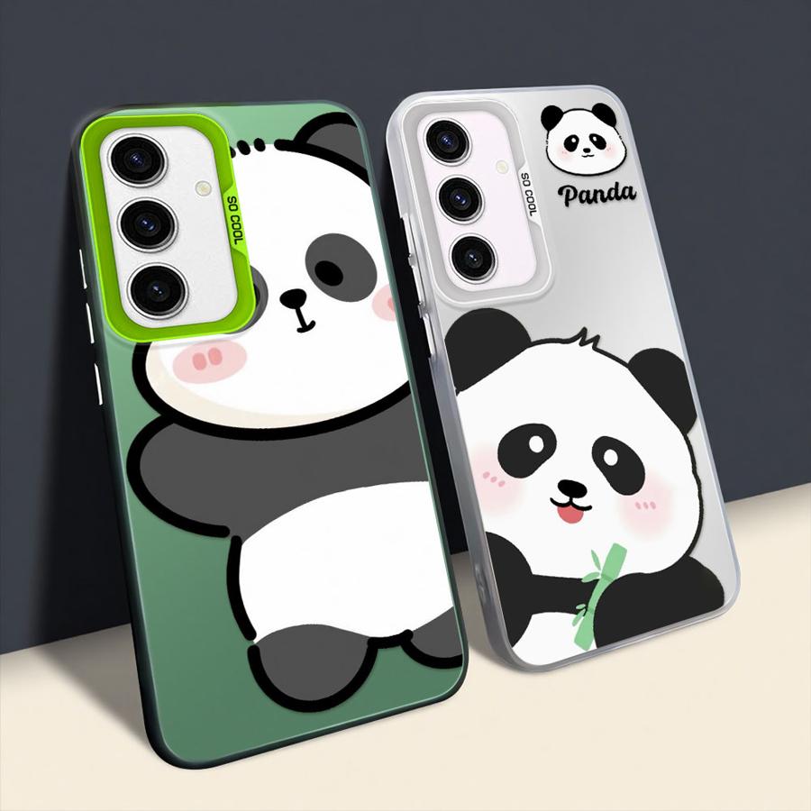 Soft Cover Phone Case for Samsung Galaxy A35 A72 A52 A71 A26 A36 A53 A73 A55 A54 A51 A56 Cute Cartoon Panda