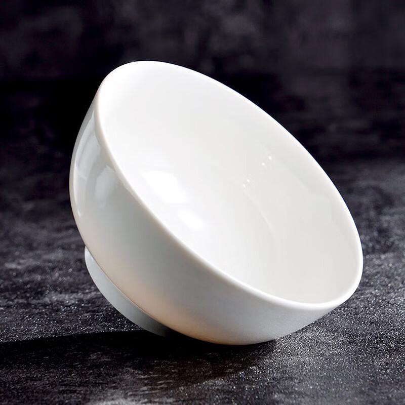 HUIHUADU White Porcelain Rice Bowl