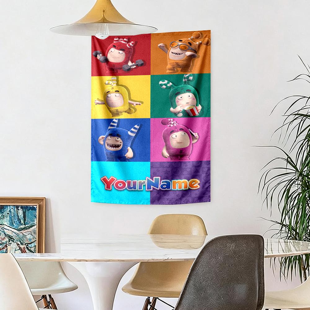 Numberblocks Custom Your Name Wall Decor Tapestry Art For Pet Memorial Birthdaywedding Party Backdrop Family Gift