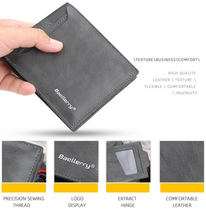 Korean Men's Business Wallet - High-End Multi-Card Holder