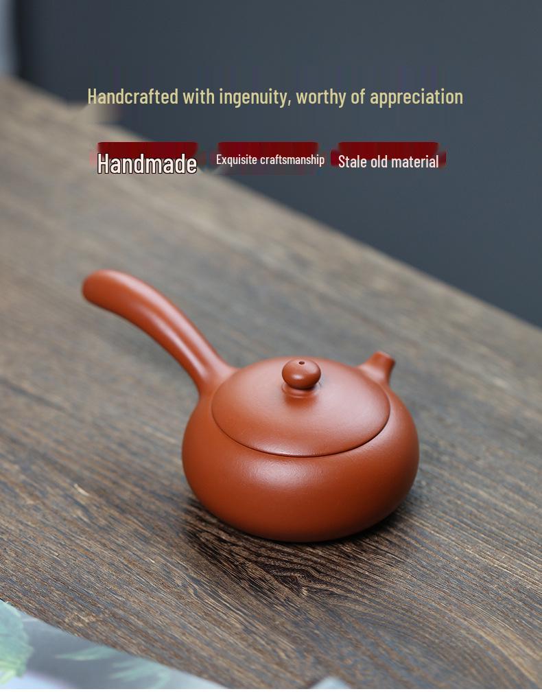 Tangyu Zisha Side Handle Xishi Teapot - Original Yixing Clay Kung Fu Teaware