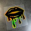 1PC Lips Multiple Colors Motocycle Stickers Waterproof for Helmet Fuel Tank Fairing Car Window Scooter Universal Vinyl Decals