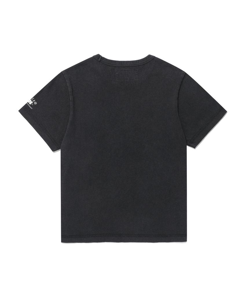 AECA (Woman) Team Aeca Pocket Painted Half Sleeve Tee-Black